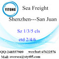 Shenzhen Port LCL Consolidação para San Juan